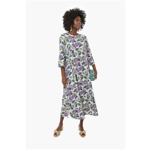 Tuckernuck Jamie Tuscan Plum Midi Dress  Size Small - Picture 1 of 10